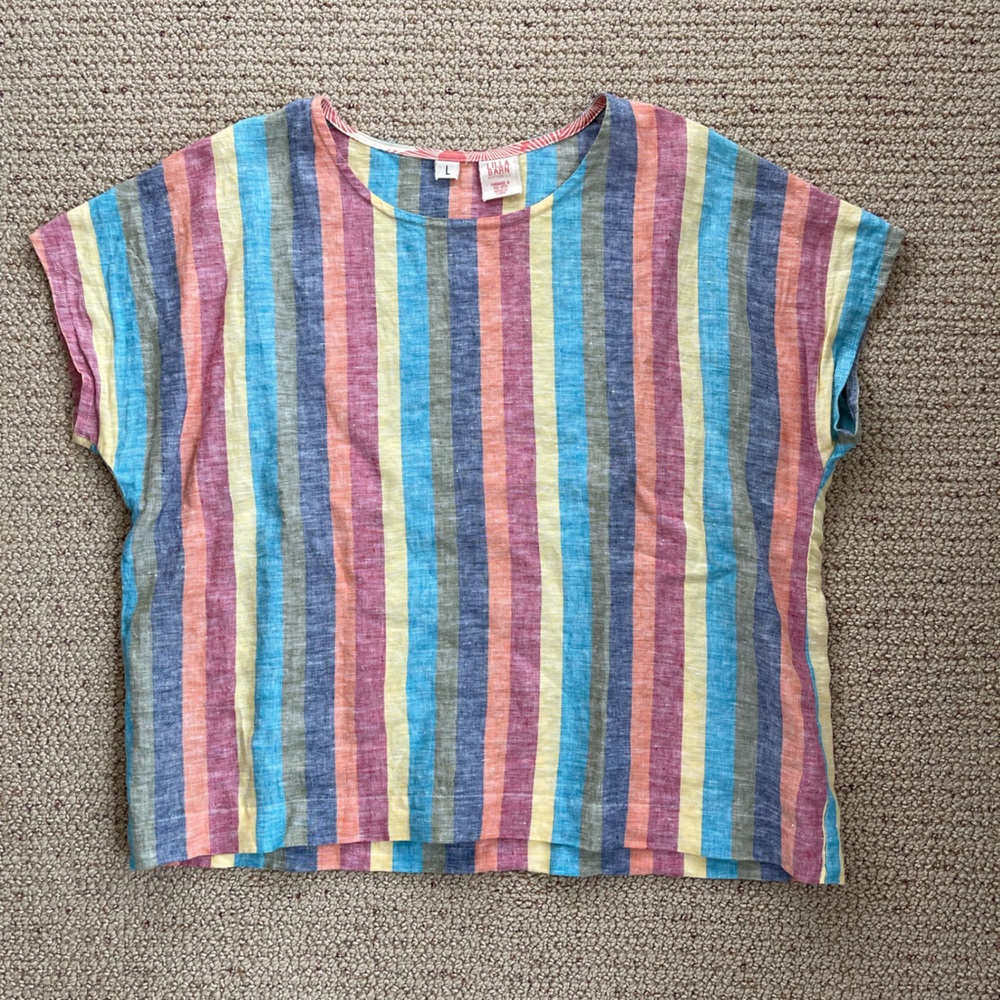 Lilla Barn 100% linen top, size L
